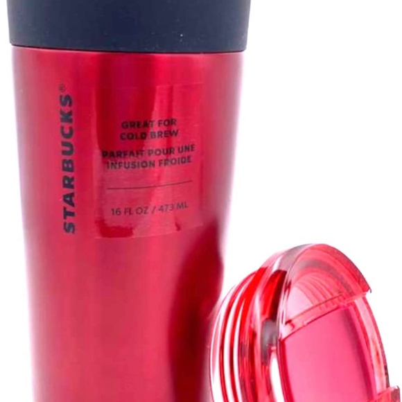 Starbucks Limited Release Candy Apple Red Stainless Steel Cold Brew Cup Tumbler - Picture 5 of 7